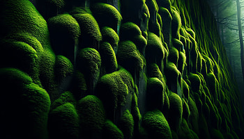 Mystic Moss Wall - Enchanted Forest, moss, moss wall, nature, texture, green HD wallpaper