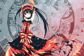 Tokisaki Kurumi, Date a Live, Beauty, TV Series, Anime, Angel HD wallpaper