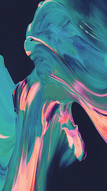 Blue pink paint, Rainbow art pattern, design, Colorful blend HD phone wallpaper