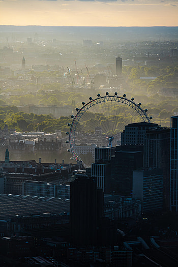 Cities, Architecture, City, Ferris Wheel, Attraction HD phone wallpaper