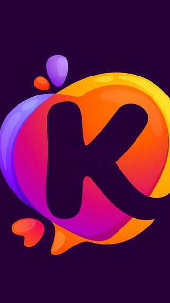K Letter, Colorful Logo, colorful, logo HD phone wallpaper