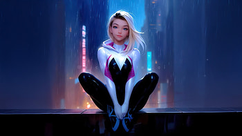 Marvel Comics Gwen Stacy, gwen-stacy, superheroes, artwork, digital-art, ai HD wallpaper