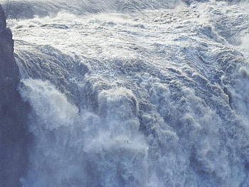 Over Powering Waterfalls, falls, water, rock, powering HD wallpaper