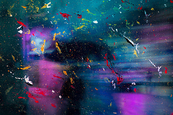 Abstract, Multicolored, Motley, Paint, Glass, Stains, Spots HD wallpaper