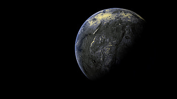 Universe, Dark, Surface, Shadow, Planet HD wallpaper