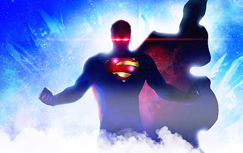 Superman, glowing eyes, comic, art, 2018 HD wallpaper