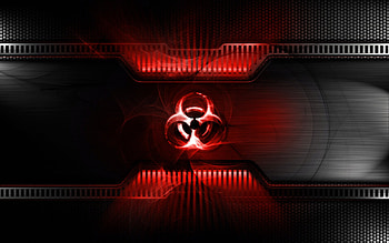Biohazardous, danger, biowarfare, red HD wallpaper