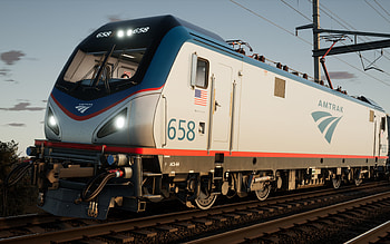 Train Sim World 2020, Amtrak 658, Electric Locomotive, AMTK 658, USA, Train Simulator, Railroad HD wallpaper