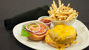 Cheeseburger and chips, Ultimate comfort food, Mouthwatering combo, Fulfilling meal HD wallpaper
