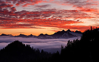 Oregon State Mountains, mountains, nature HD wallpaper