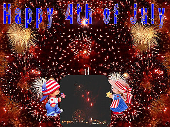 Fireworks III, eye candy, abstract, 3d, fractal, collage HD wallpaper