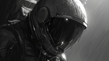 Melancholic Astronaut, sad, astronaut, space, helmet, Sci Fi HD wallpaper
