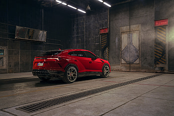 2019, Lamborghini Urus, red Lamborghini car HD wallpaper