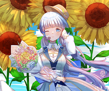 Kamisato Ayaka, Kamisato Ayaka (Genshin Impact), video game, Genshin Impact HD wallpaper