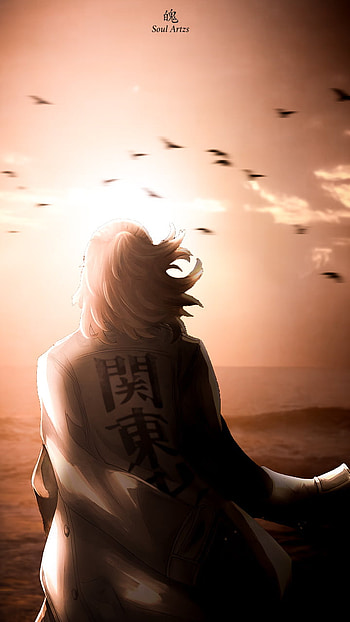 Manjiro Sano, cloud, sanomanjiro, sky, mikey, tokyorevengers, ocean, manjirosano, beach, sunset, anime HD phone wallpaper
