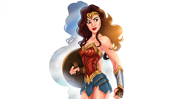 Wonder Woman Knight Chronicles, wonder-woman, superheroes, artwork, art, digital-art, white, artstation HD wallpaper