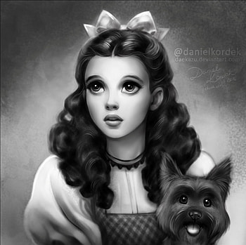 lady, judy, blackand white, art HD wallpaper