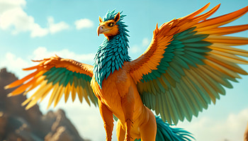 Majestic Hippogriff - Ultra, hippogriff, griffin, mythical creature, colorful, wings HD wallpaper