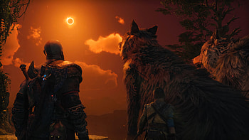 God of War: Ragnarök - Epic Sunset Adventure, video game, God of War, God of War: Ragnarök HD wallpaper