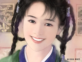 cute smile, other, girl, people, painting HD wallpaper