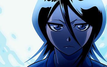 Bleach Rukia, shinigami, bleach, moon, intense face, rukia HD wallpaper