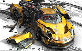 The Crash, tuning, gone, car, crash HD wallpaper