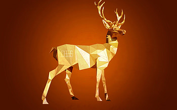 Geometric Animal, Polygon animal, , Vibrant colors HD wallpaper
