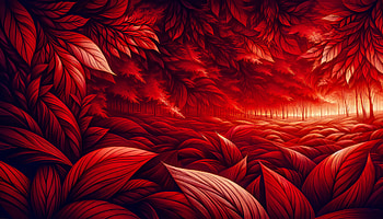 Red Foliage Fantasy Forest, foliage, forest, landscape, nature HD wallpaper