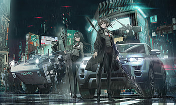 Blockade, anime-girl, anime, artist, artwork, digital-art, artstation HD wallpaper