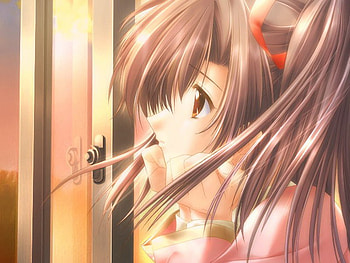 wondering, other, , anime girl HD wallpaper
