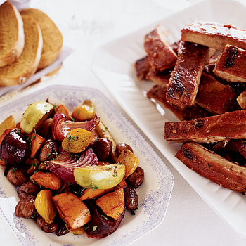 Root vegetable pan roast, Savory autumn dish, Sweet and savory combo, Delicious caramelization HD phone wallpaper