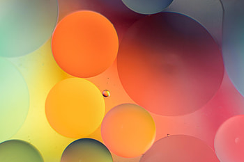 Abstract, Water, Bubbles, Multicolored, Motley, Gradient HD wallpaper