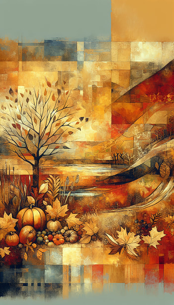 Autumn Harmony, Autumn, landscape, Abstract, nature HD phone wallpaper