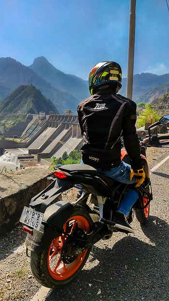 KTM Duke, sky, dam, jk, bs4, nature, readytorace, strayonroad, kashmir HD phone wallpaper