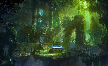 Fantasy, Lock, Ladder, Stairs, Wreckage, Detritus, Thicket, Thickets, Tomb, Sepulchre HD wallpaper