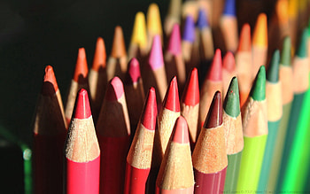 Macro, Multicolored, Colored Pencils, Colour Pencils, Chiseled HD wallpaper