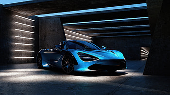 Blue McLaren, sportcar, 2020 HD wallpaper