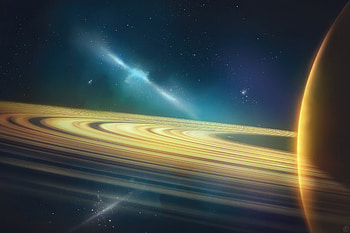 Cosmic Symphony Enchanting Planet Ring, planet, digital-universe, artist, artwork, digital-art, artstation HD wallpaper