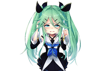 Aqua eyes, yamakaze, kancolle HD wallpaper