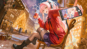 Aemeath's Festive Selfie — Wuthering Waves ARPG, ARPG, Wuthering Waves, Selfie HD wallpaper