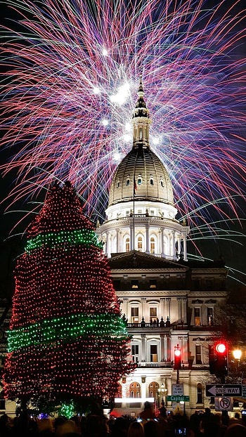 Happy New Year, Building HD phone wallpaper