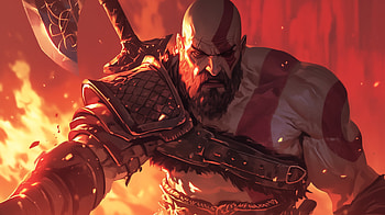 Kratos in Action: Epic God of War, video game, God of War, Kratos (God Of War) HD wallpaper