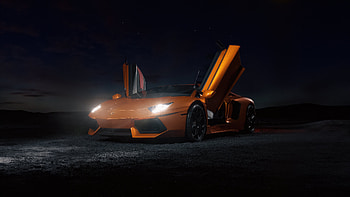 Lamborghini Aventador Lp 700 Doors Up, lamborghini-aventador, lamborghini, cars, behance HD wallpaper