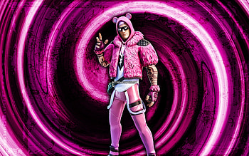 Cuddle King, purple grunge background, Fortnite, vortex, Fortnite characters, Cuddle King Skin, Fortnite Battle Royale, Cuddle King Fortnite HD wallpaper