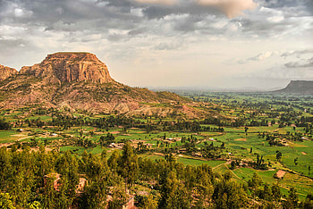 Nature, Trees, Sky, Clouds, Rocks, Mountain, Vertex, Top HD wallpaper