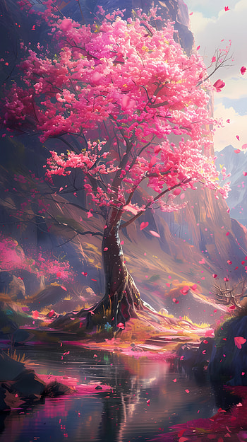 Sakura fantasy, sakura, fantasy HD phone wallpaper