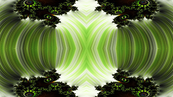 Trippy Psychedelic Fractal, trippy, psychedelic, aesthetic, green, dark, Abstract, fractal, abstract green HD wallpaper