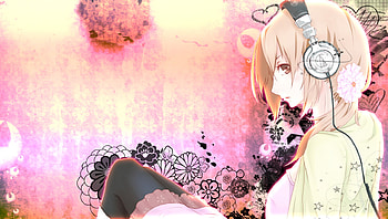 Head, sweet, sexy, hot, cute, girl, nice, anime girl, anime, abstract, pretty, flower, female HD wallpaper