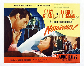 Classic Movies - 'Notorious' (1946), Classic Movies, Alfred Hitchcock, Claude Rains, Ingrid Bergman, Cary Grant, Notorious HD wallpaper
