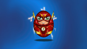 Flash Egg Funny Minimal , flash, superheroes, funny, minimalism, minimalist, artist, artwork, digital-art HD wallpaper
